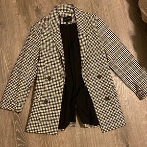 Love tree plaid blazer
